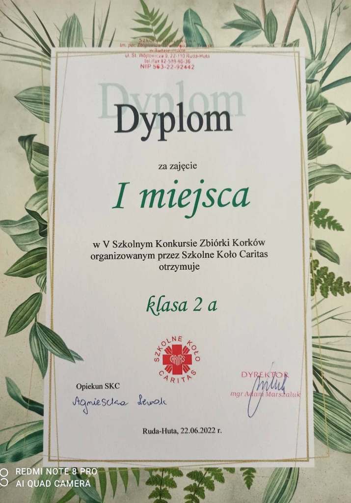 SZKOLNY KONKURS ZBIÓRKI KORKÓW
